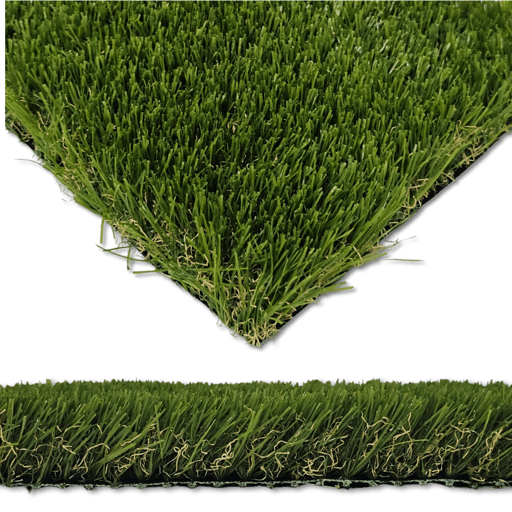 olive Green artificial grass 35 mm