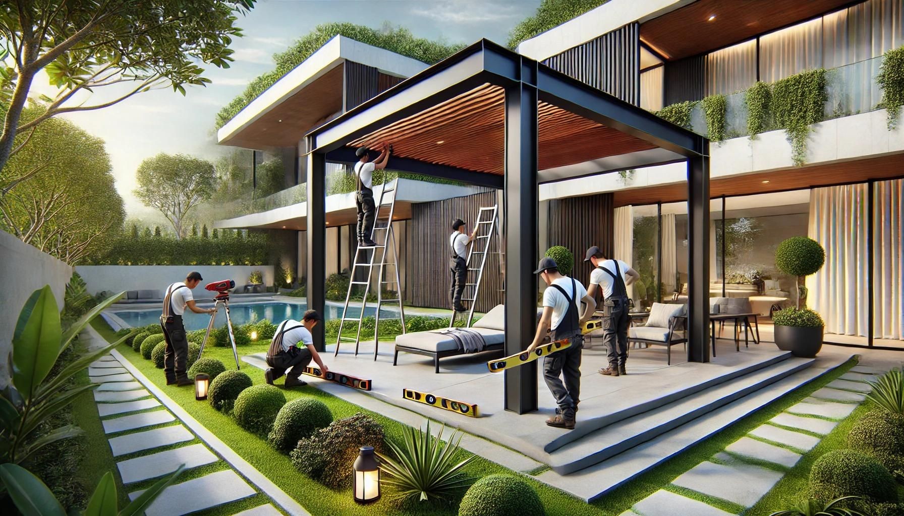 pergola , gazebo , sunken installaPergola Gazebo Sunken ServicePergola Gazebo Sunken Servicetion and design 